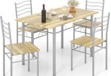 How We Transformed Our Small Space with Giantex Dining Set