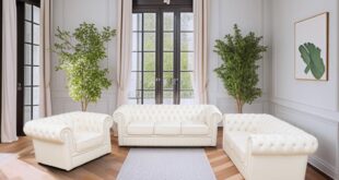 Why We Choose the White Cow Top Leather 3-Piece Sofa Set