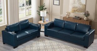 Our Honest Take: Modern Navy Blue Sofa Set with Smart Storage