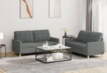 How We Fell for This Modern Dark Grey 4-Seater Sofa Set