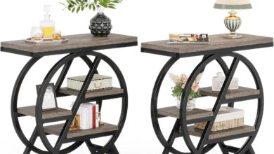 Why We Love LITTLE TREE’s 4-Tier Narrow End Tables Together