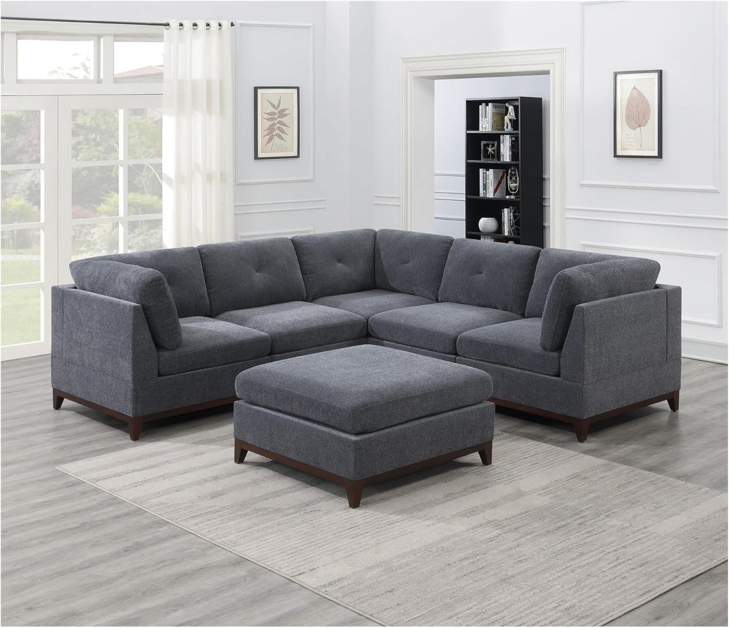 How We Customized Comfort with the Ash Grey Modular Sectional Set
