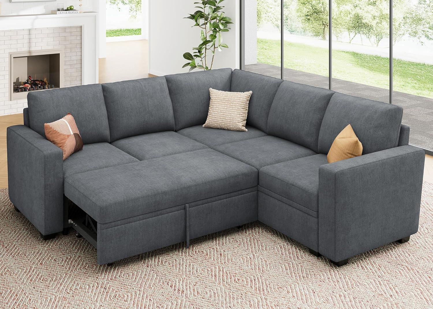 How We Loved the HONBAY Modular Sleeper Sofa’s Comfort & Storage