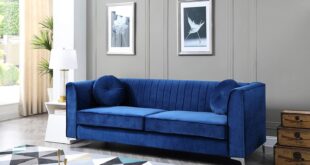 How We Transformed Our Space with the Navy Blue 2pcs Sofa Set