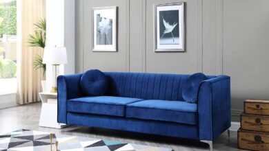 How We Transformed Our Space with the Navy Blue 2pcs Sofa Set