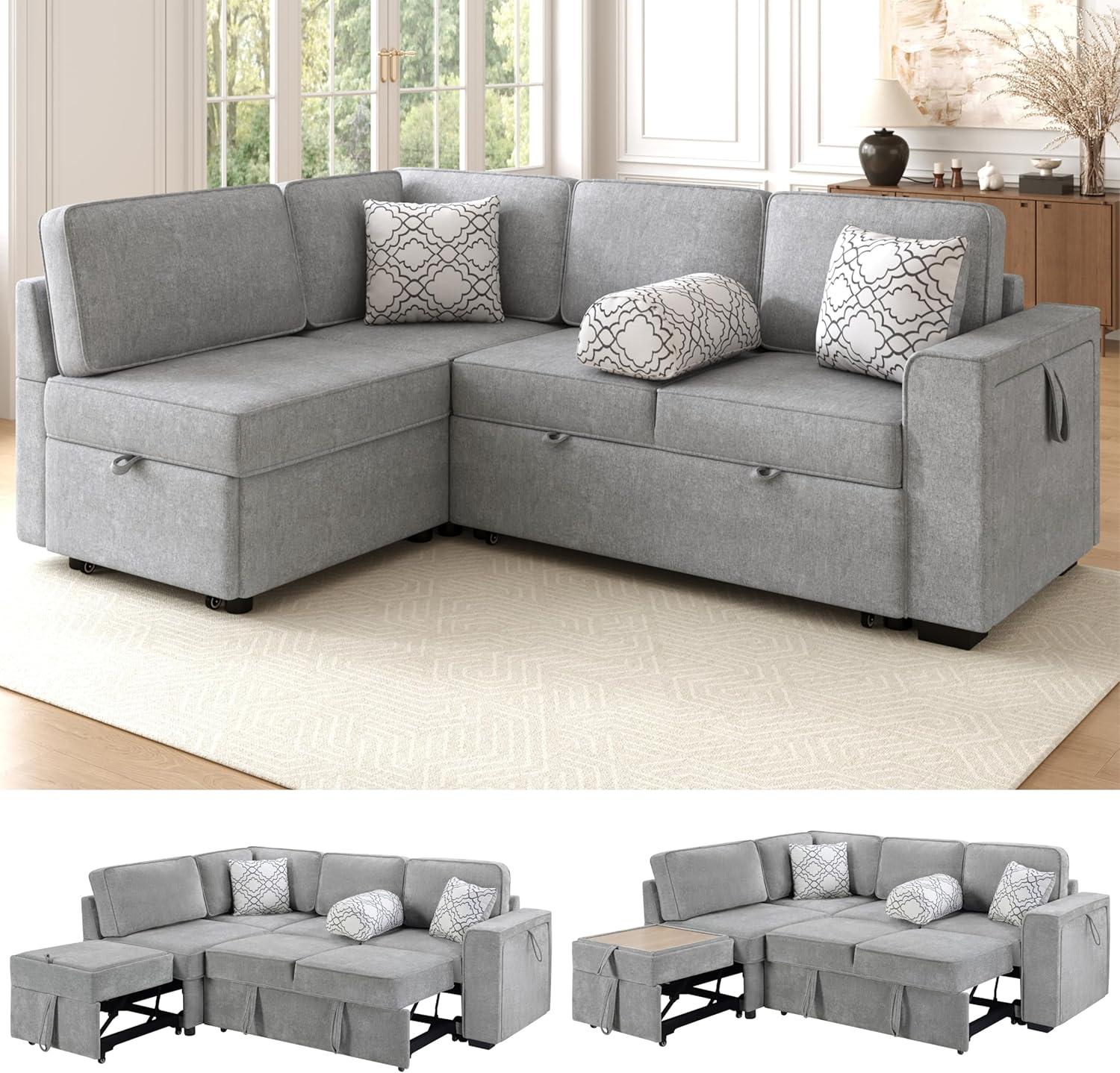 Our Take on the 84-Inch L-Shaped Pull-Out Sleeper Sofa