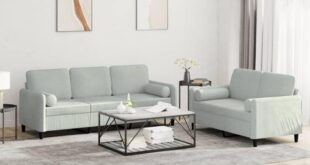 Our Cozy Verdict: Light Gray Velvet 2-Piece Sofa Set Review