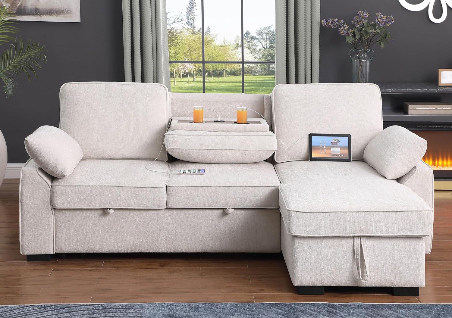 Our Honest Take: Modern L-Shaped Sleeper Sofa with Smart Features