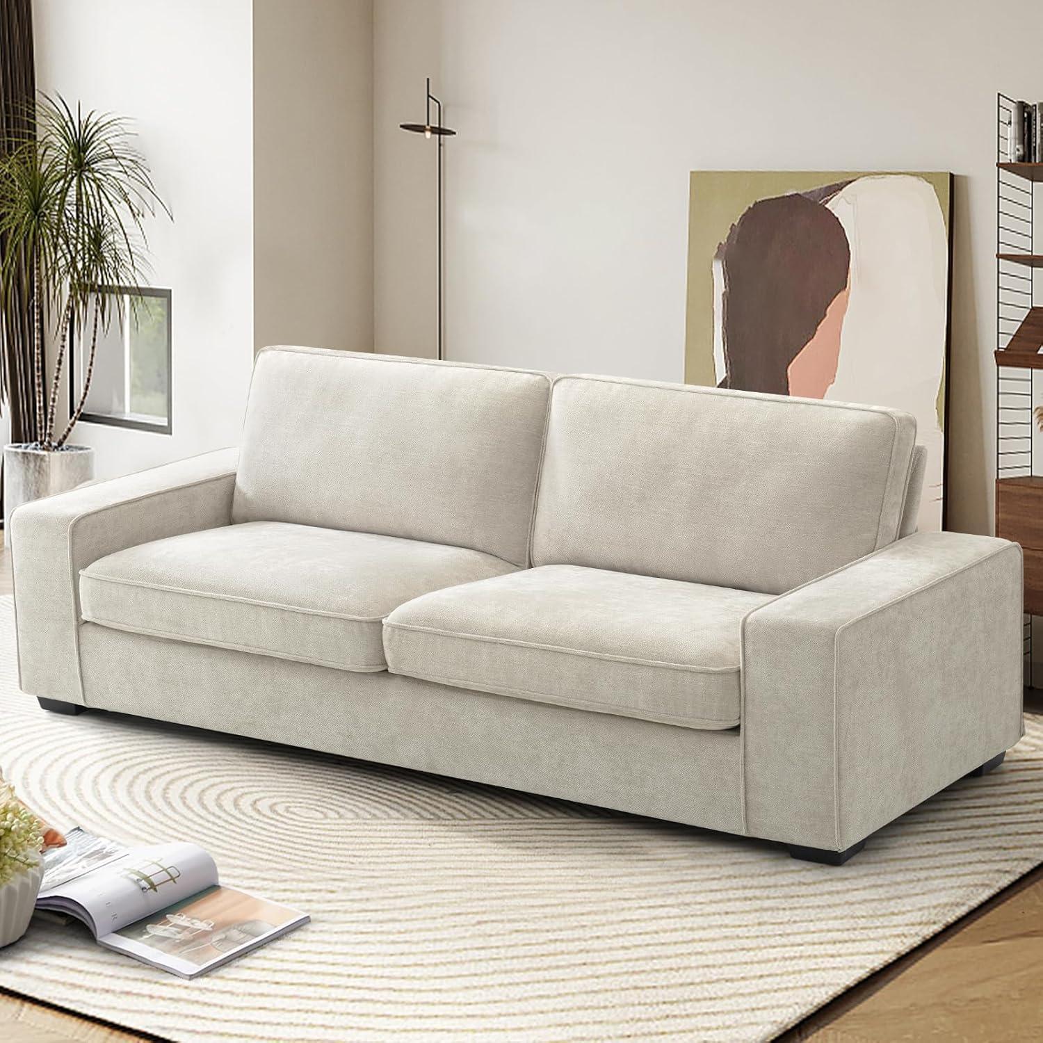Why We Love the EASELAND 88″ Chenille Loveseat’s Cozy Comfort
