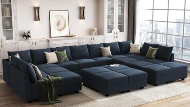 How We Made Space Stylish with HONBAY’s Velvet Modular Sofa