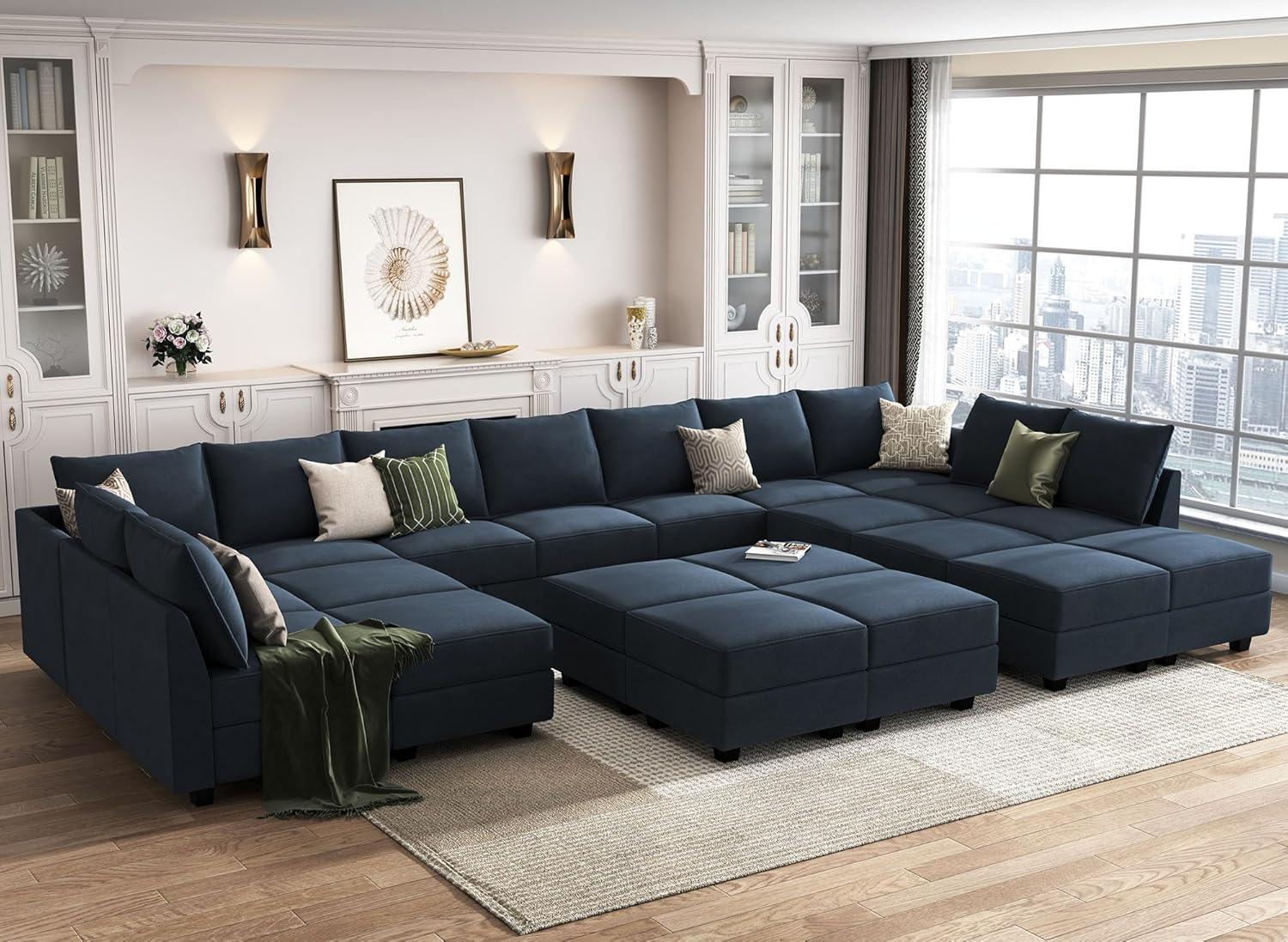 How We Made Space Stylish with HONBAY’s Velvet Modular Sofa
