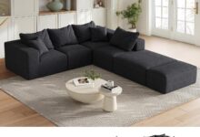 How Our Modular Black Sectional Sofa Transformed Our Living Room