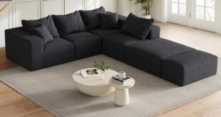 How Our Modular Black Sectional Sofa Transformed Our Living Room