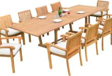 Our Experience with the 11 PC Teak Patio Dining Set: Durable & Versatile