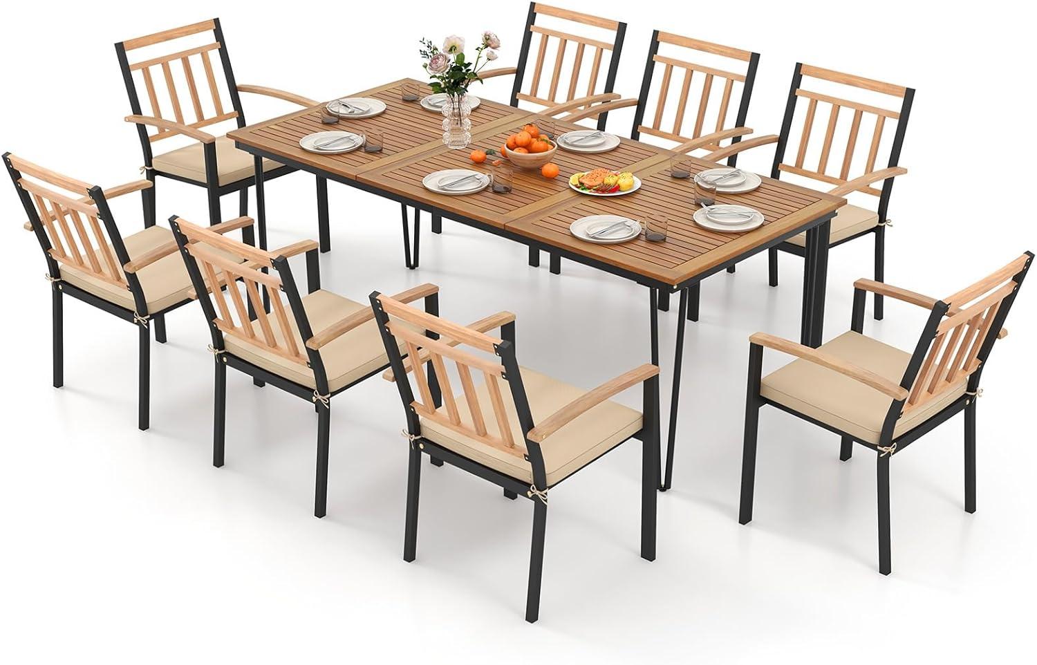 Our Honest Take: Tangkula 9-Piece Patio Dining Set Review