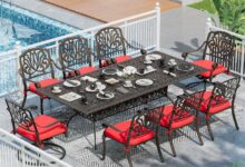Our Honest Take on the 9-Piece Retro Cast Aluminum Patio Set