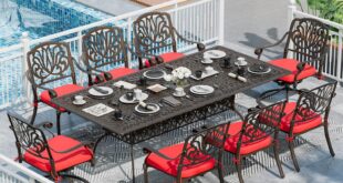 Our Honest Take on the 9-Piece Retro Cast Aluminum Patio Set