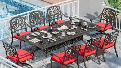 Our Honest Take on the 9-Piece Retro Cast Aluminum Patio Set