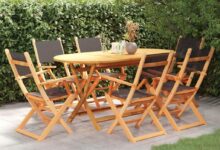 Our Experience with the 7-Piece Black Eucalyptus Patio Dining Set