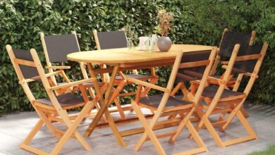 Our Experience with the 7-Piece Black Eucalyptus Patio Dining Set