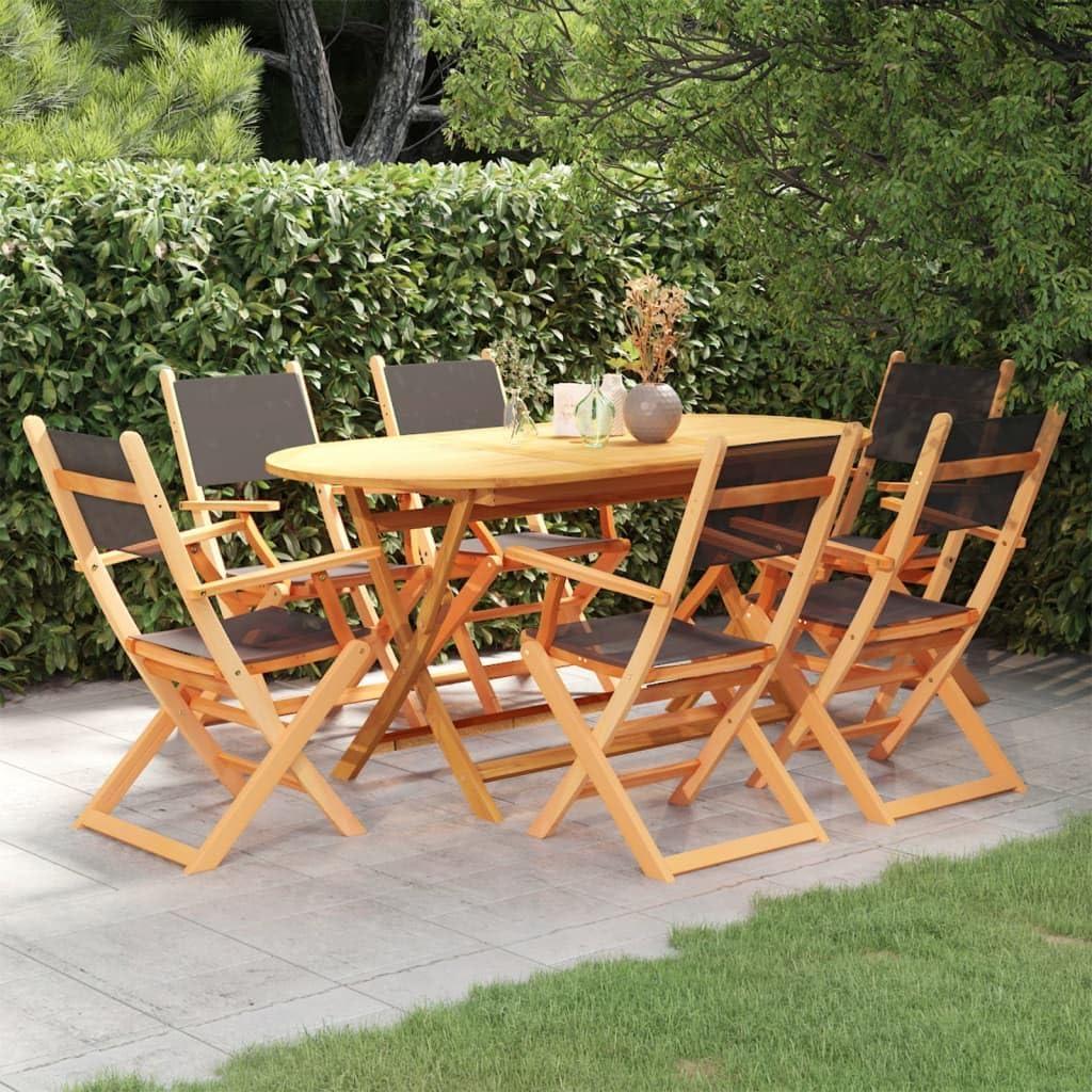 Our Experience with the 7-Piece Black Eucalyptus Patio Dining Set