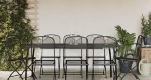 Our Honest Take on the 9-Piece Anthracite Patio Dining Set