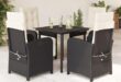 Our Outdoor Oasis: Reviewing the 5-Piece Black Rattan Patio Set