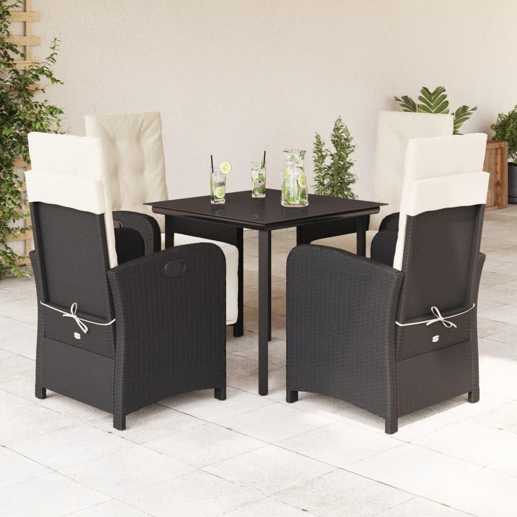 Our Outdoor Oasis: Reviewing the 5-Piece Black Rattan Patio Set