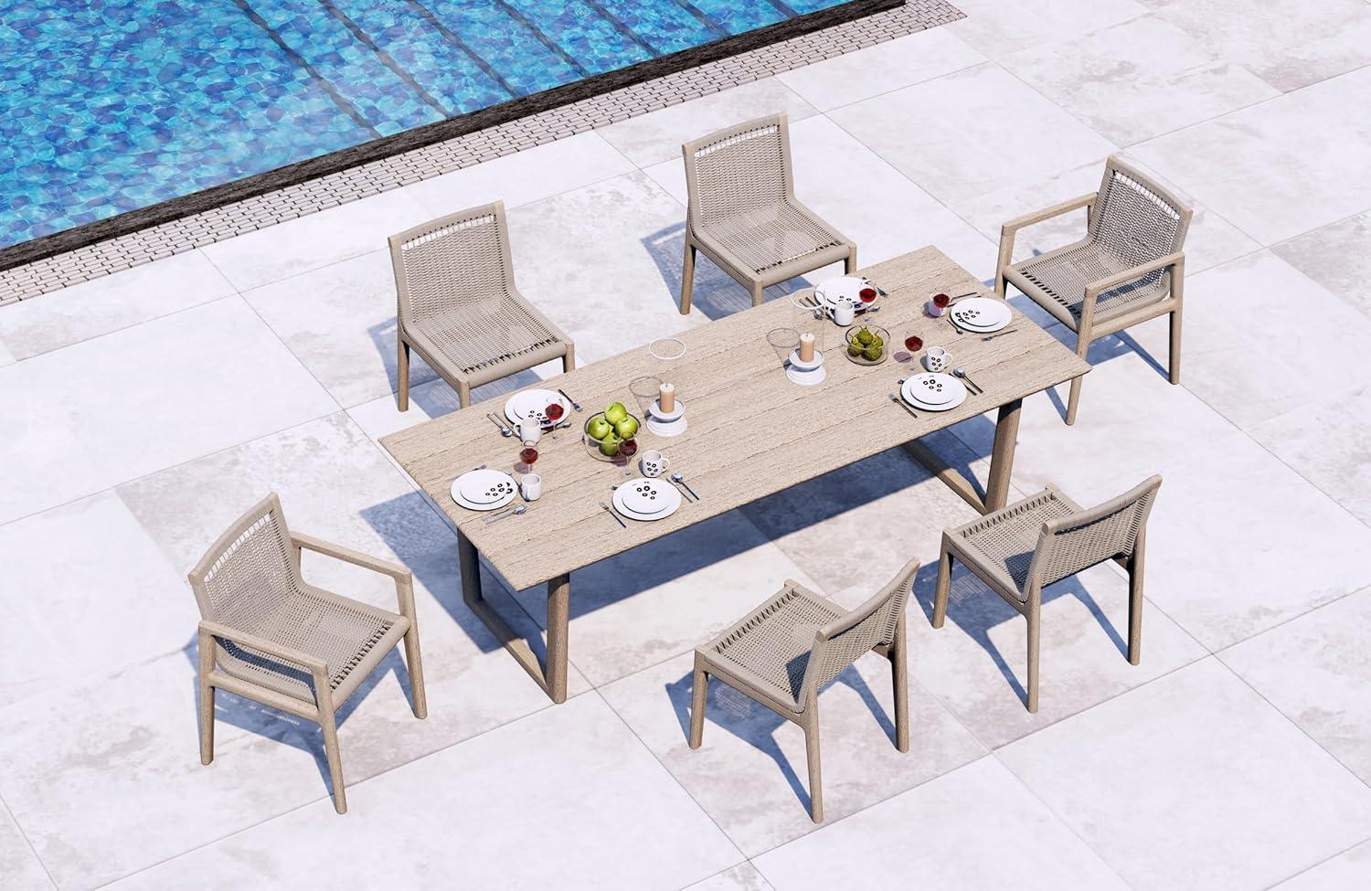 Our Honest Take on the Weathered Teak 7-Piece Dining Set