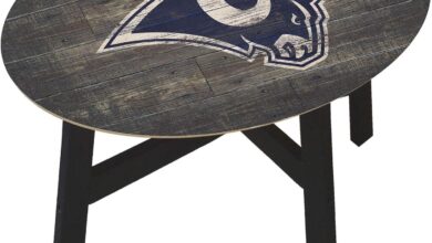 Our Take on the Fan Creations Rams Distressed Wood Table