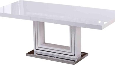 Our Take on the Sleek Master Furniture BA207WT White Dining Table