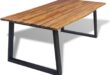 Our Honest Take on the Solid Acacia Wood Dining Table’s Rustic Charm