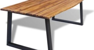 Our Honest Take on the Solid Acacia Wood Dining Table’s Rustic Charm