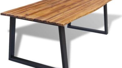 Our Honest Take on the Solid Acacia Wood Dining Table’s Rustic Charm