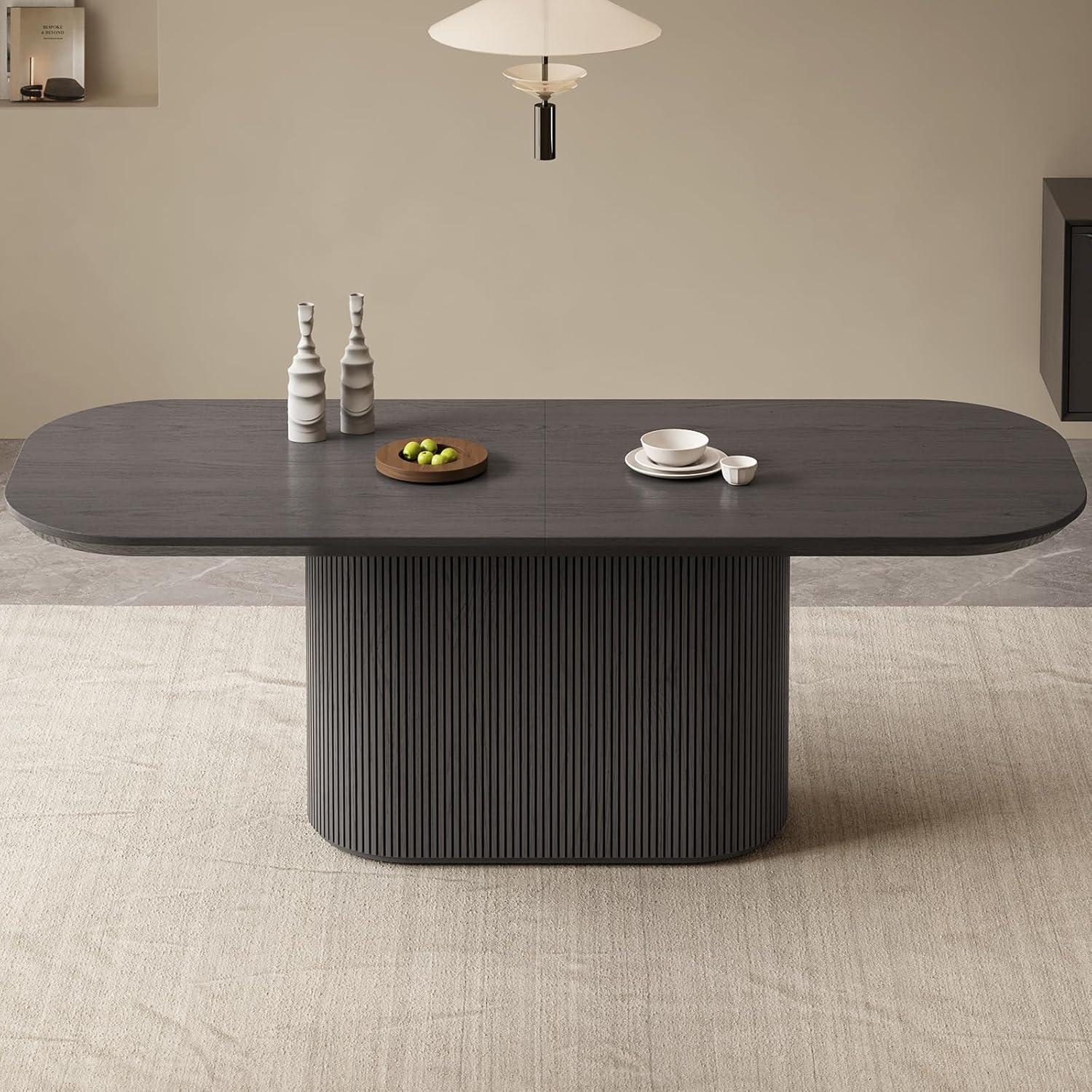 Our Take on the Sleek 86″ Modern Oval Dining Table