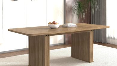 Our Take on the Modern Wood Dining Table with Double Pedestal Base