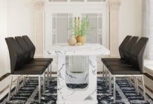 Our Honest Take: Modern Faux Marble Dining Set for Six Reviewed