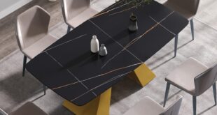 Our Take on the Sleek Black Sintered Stone Dining Table