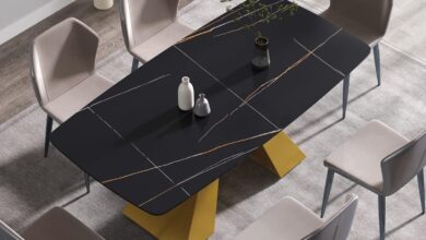Our Take on the Sleek Black Sintered Stone Dining Table