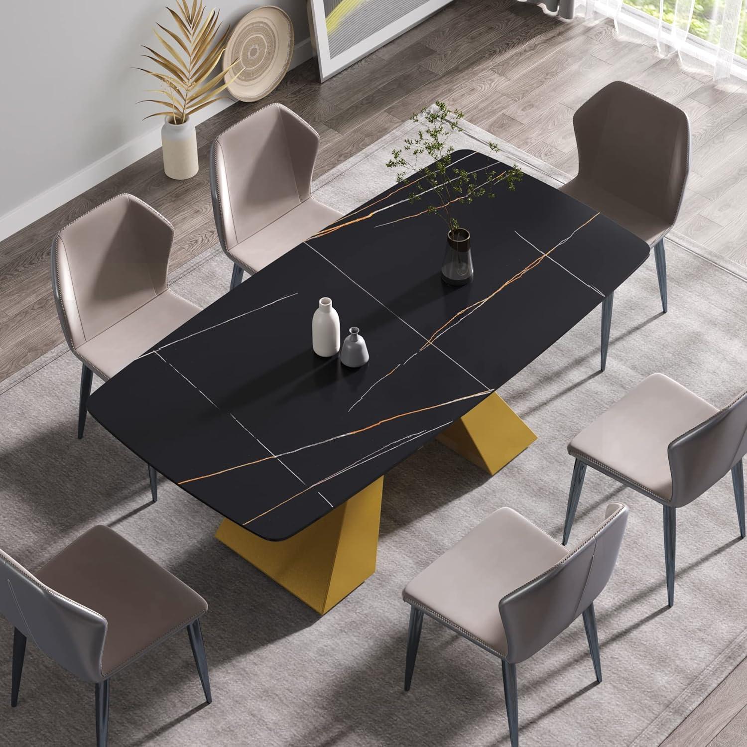 Our Take on the Sleek Black Sintered Stone Dining Table