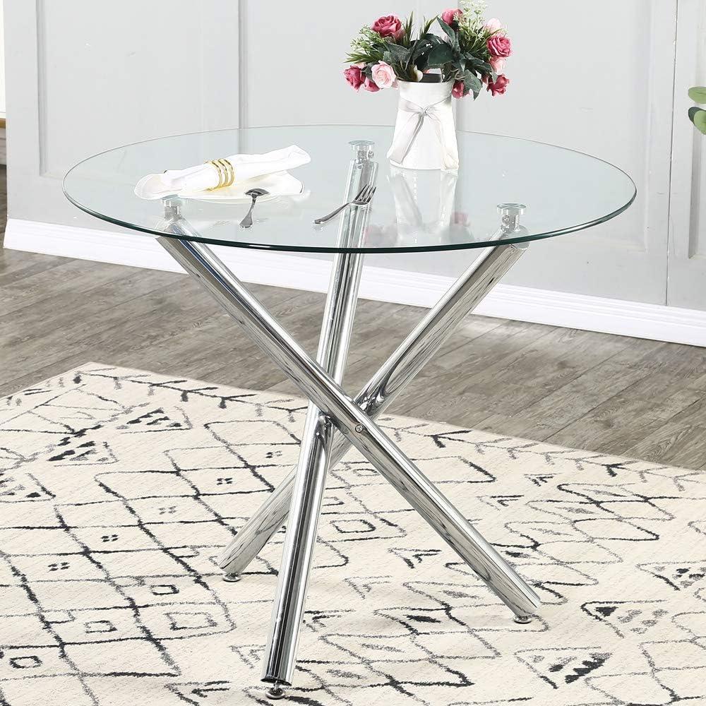 Why We Love Our Modern Glass Round Dining Table: A Review