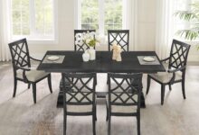How We Loved the Retro Extendable Wooden Dining Table Set
