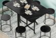 Our Experience with the Modern Folding Dining Table and Stools Set
