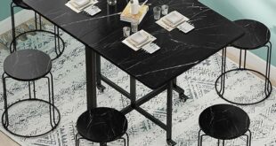 Our Experience with the Modern Folding Dining Table and Stools Set