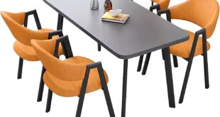 Our Take on the Stylish Orange Dining Set for Home and Office