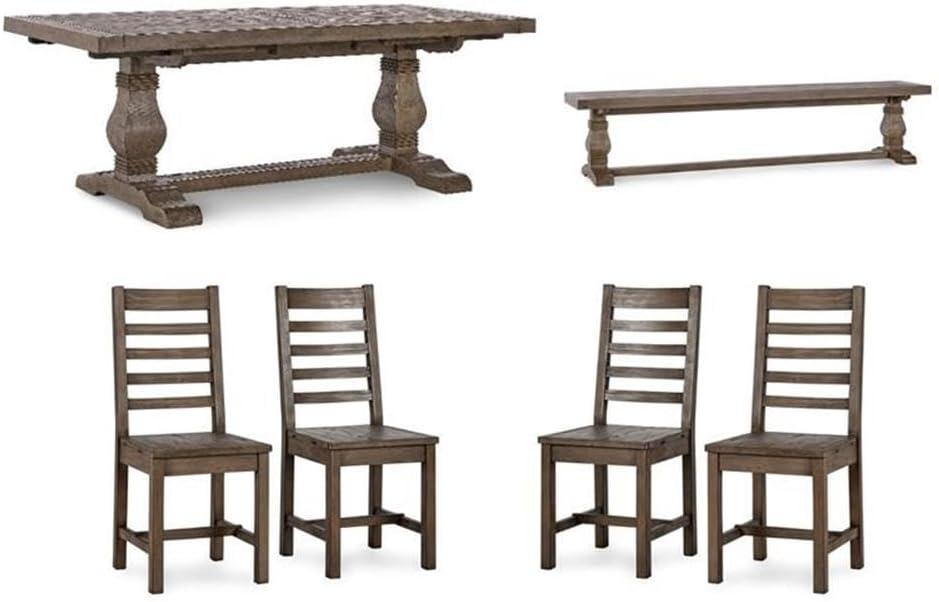 Our Take on the Home Square Wood Dining Set: Rustic, Roomy, Reliable