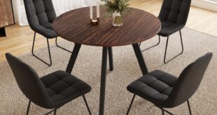 How We Found Space and Style with This 4-Piece Walnut Dining Set