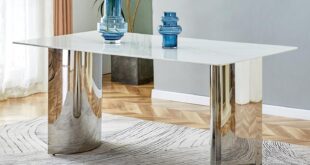 Our Take on the Sleek Marble-Style Dining Table for Six