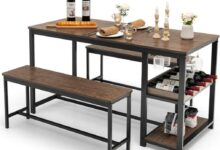 Our Honest Take on the 3-Piece Dining Set with Wine Rack Storage