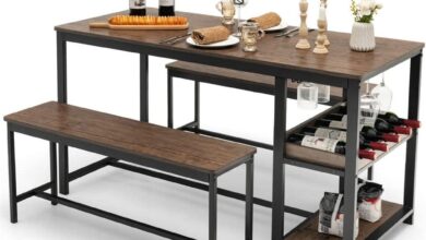 Our Honest Take on the 3-Piece Dining Set with Wine Rack Storage